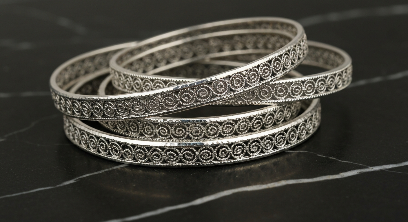 Silver Bangles