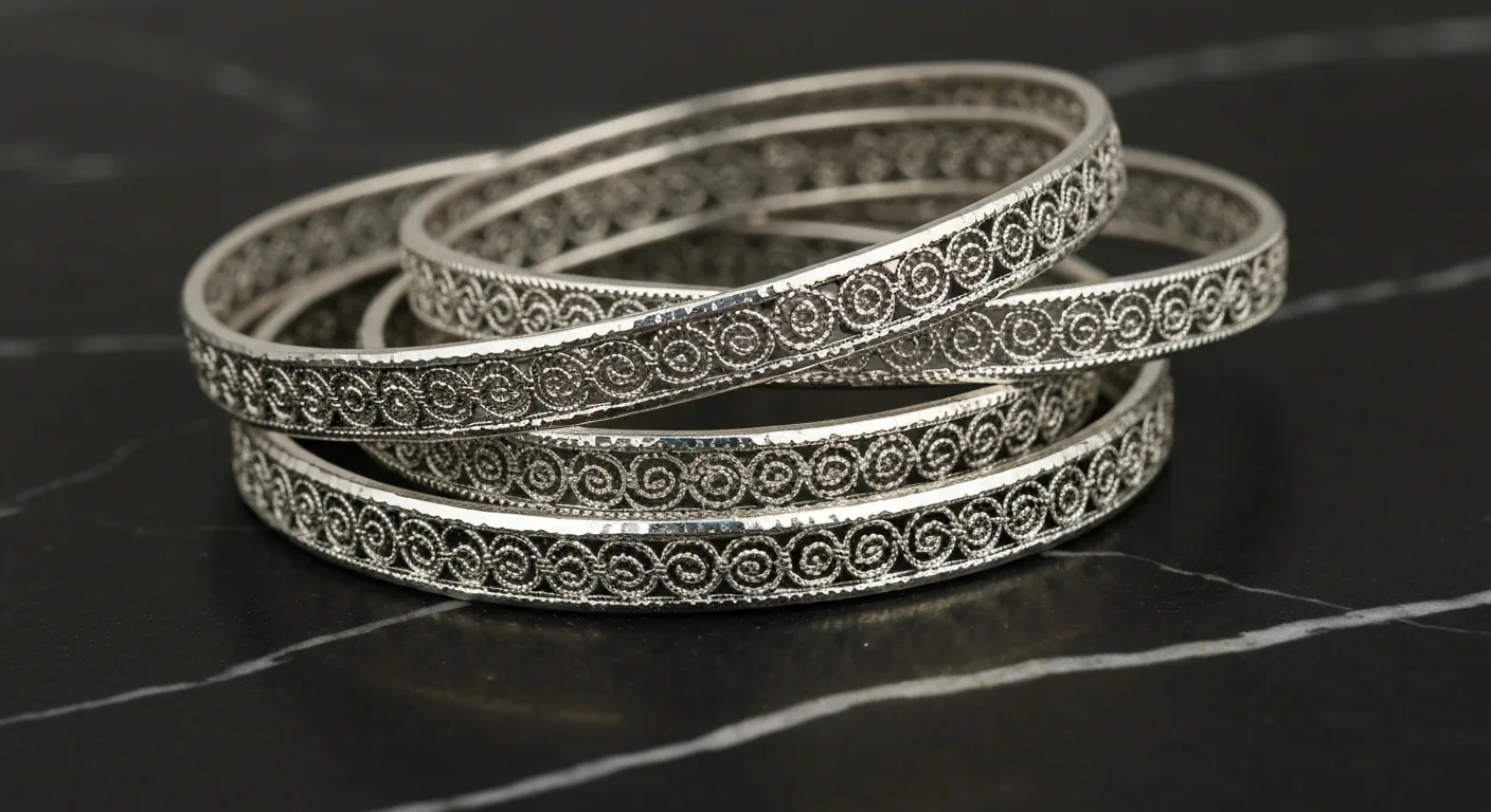 Silver Bangles