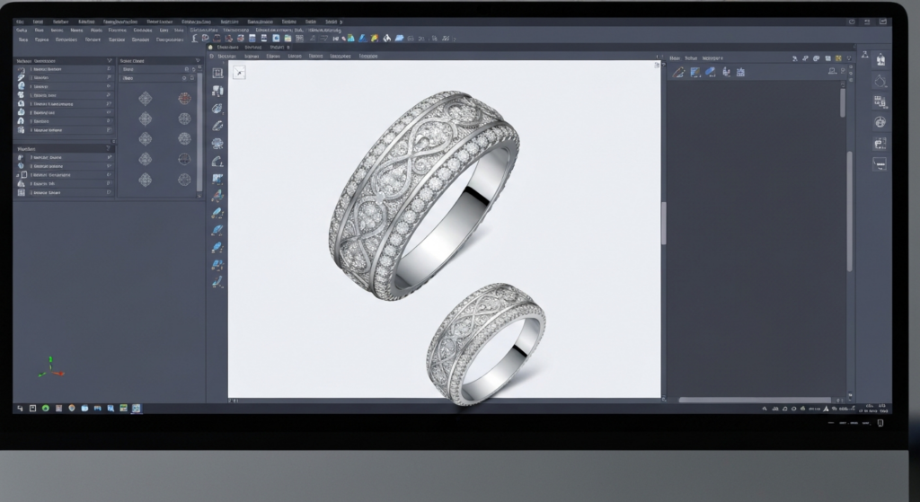CAD design silver jewelry