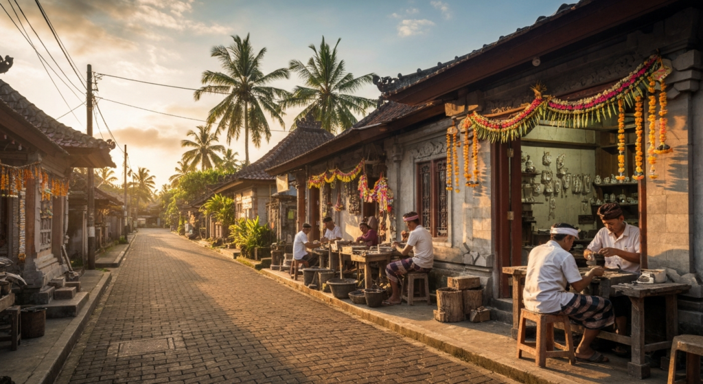 Celuk Village silver artisan center