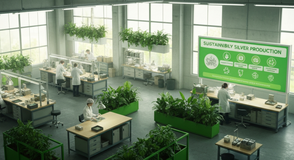 Sustainable recycled silver jewelry