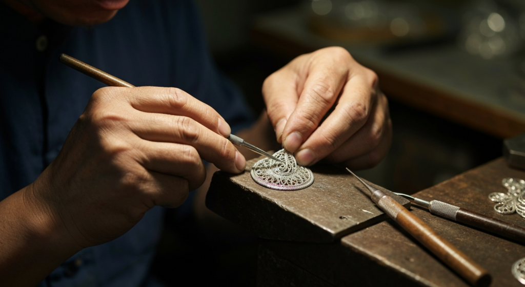 Balinese silversmithing techniques