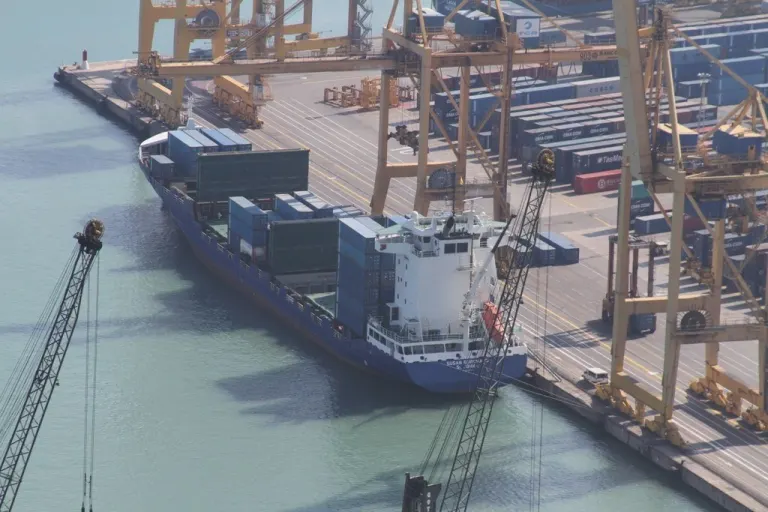 Cargo ship Susan Borchard at Port of Barcelona container terminal 6 Oct. 2011