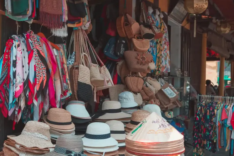 Souvenir market stall